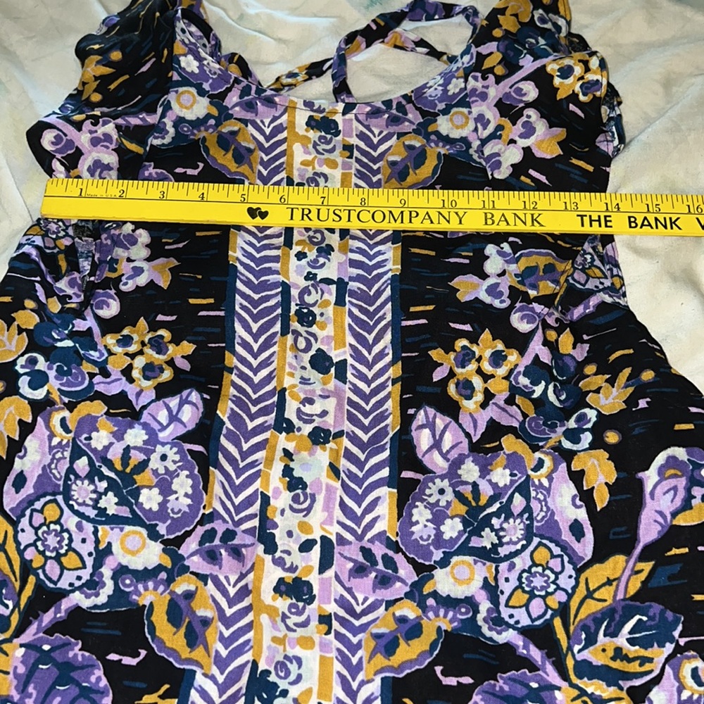 Free People Summer in Tulum Medium blue floral top - Picture 7 of 15